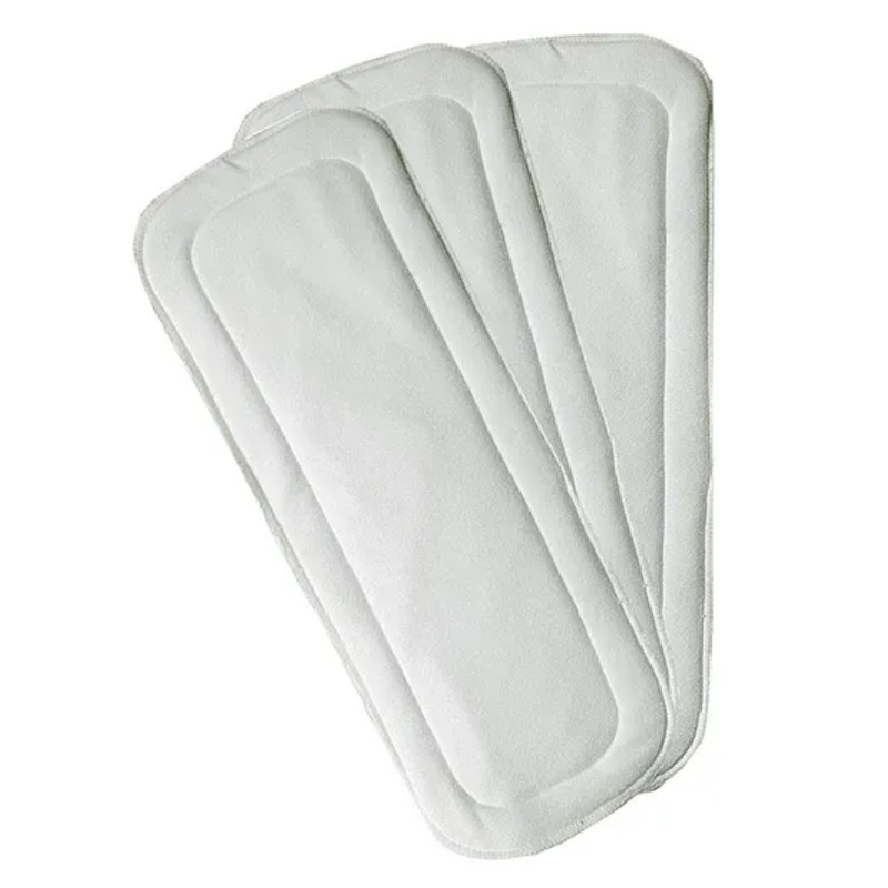 DOMENICO Wet Free Cloth Nappies Inserts Pack of 3 - White