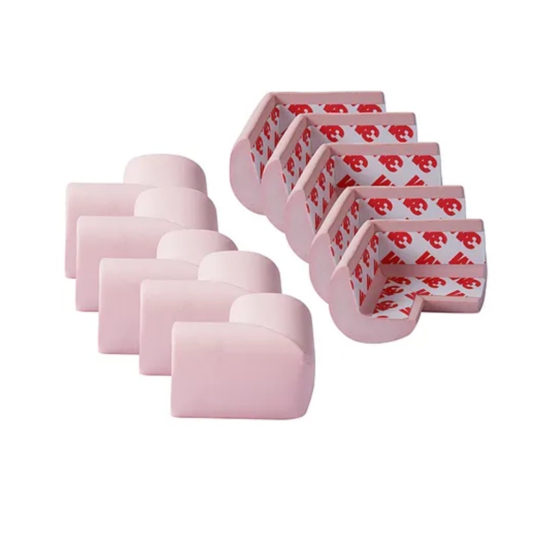 Kiddery Baby Proofing Corner Guard Pre Taped Corner Protectors Crafted with Nitrile Foam - Pink