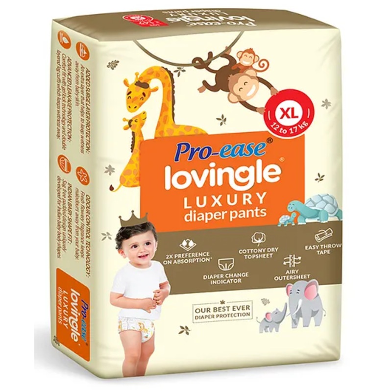 Pro-ease Lovingle Diaper Pants Extra Large - 8 Pieces