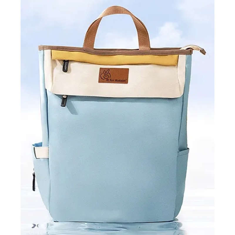 R for Rabbit Caramello Daisy Diaper Bags for Mother, Multipurpose & Large Capacity Stylish Maternity Diaper Backpack for Mom (Blue Cream)