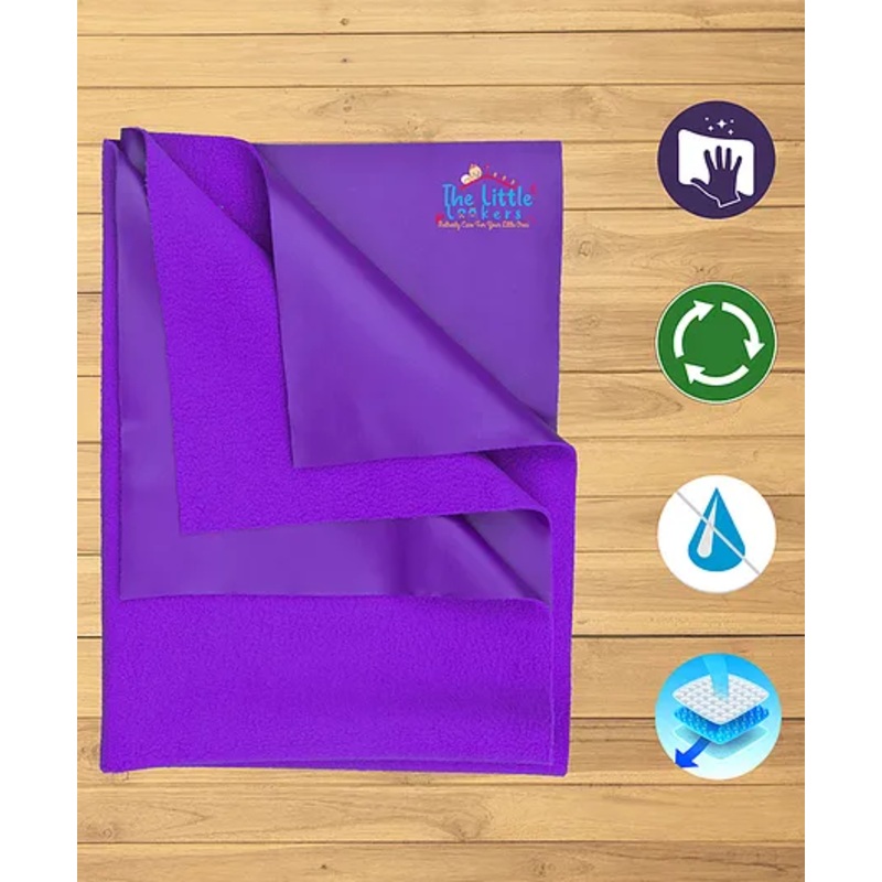 The Little Lookers Baby Dry Sheet Medium - Purple