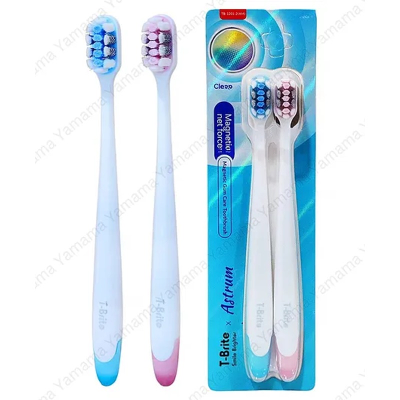 Yamama Astrum Tooth Brush Set Nebula Toothbrush for Kids and Adults, Extra Soft Bristles for Sensitive Teeth, Toothbrush Soft Bristles Manual Tooth Brush for Adults Set of 2 - Multicolor