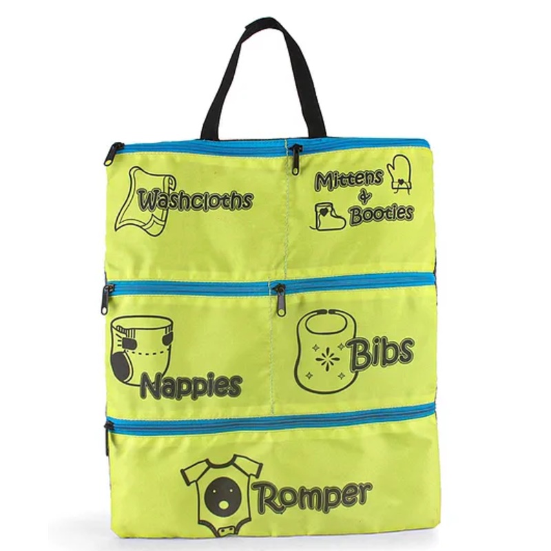 Baby Essentials Wall Hanging Organiser - Green