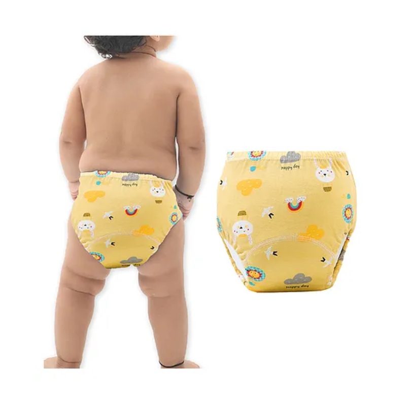 Bembika Babies Cotton Potty Training Pants Kitty Print Large - Yellow
