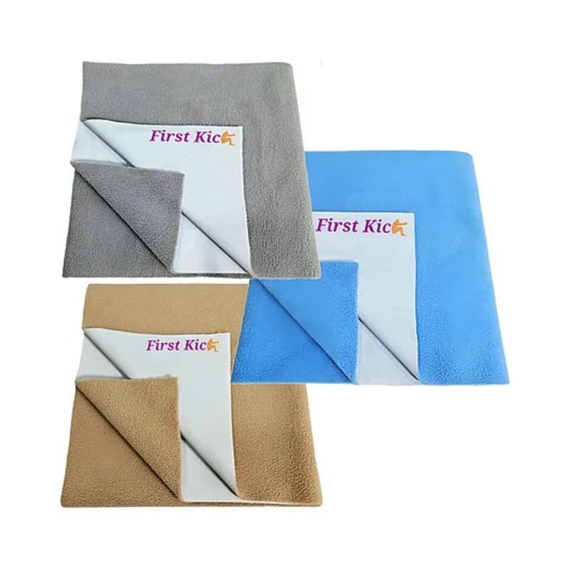 BRANDONN Smart Dry Bed Protector Sheet Small - Blue, Beige, Grey