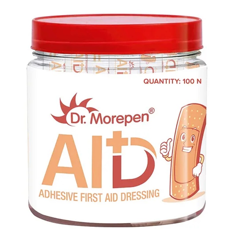Dr.Morepen AID Adhesive Band Aid for Kids & Adults - 100 Strips