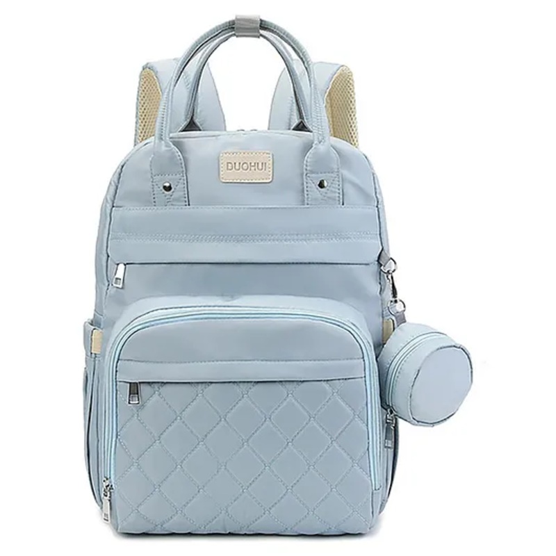 House of Quirk Diaper Bag Maternity Backpack -  Light Blue
