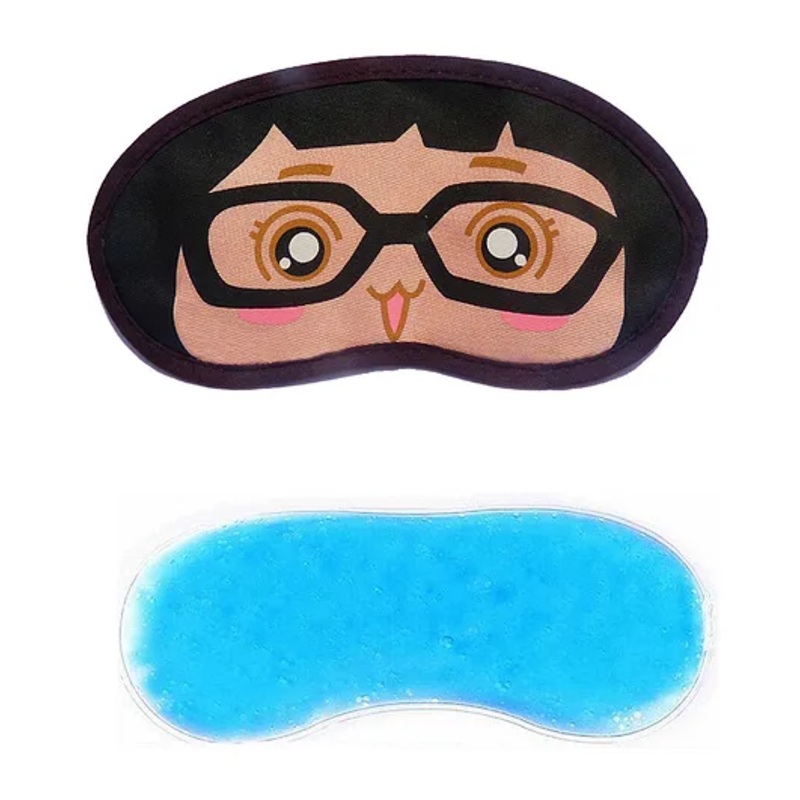 Jenna Girl Specs Printed Sleeping Eye Mask With Cooling Gel