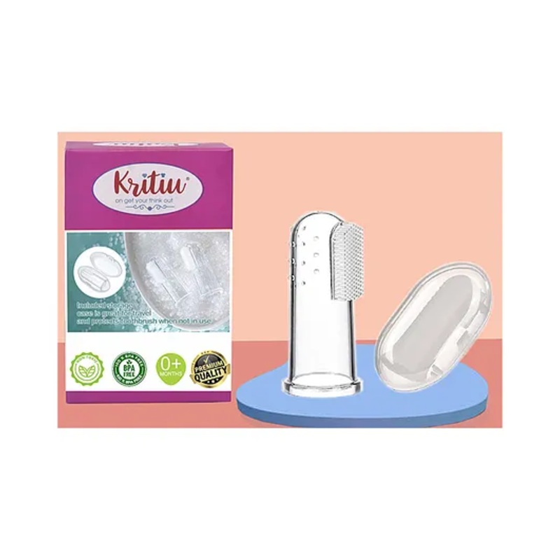 Kritiu Silicone Figure Brush With Case - White