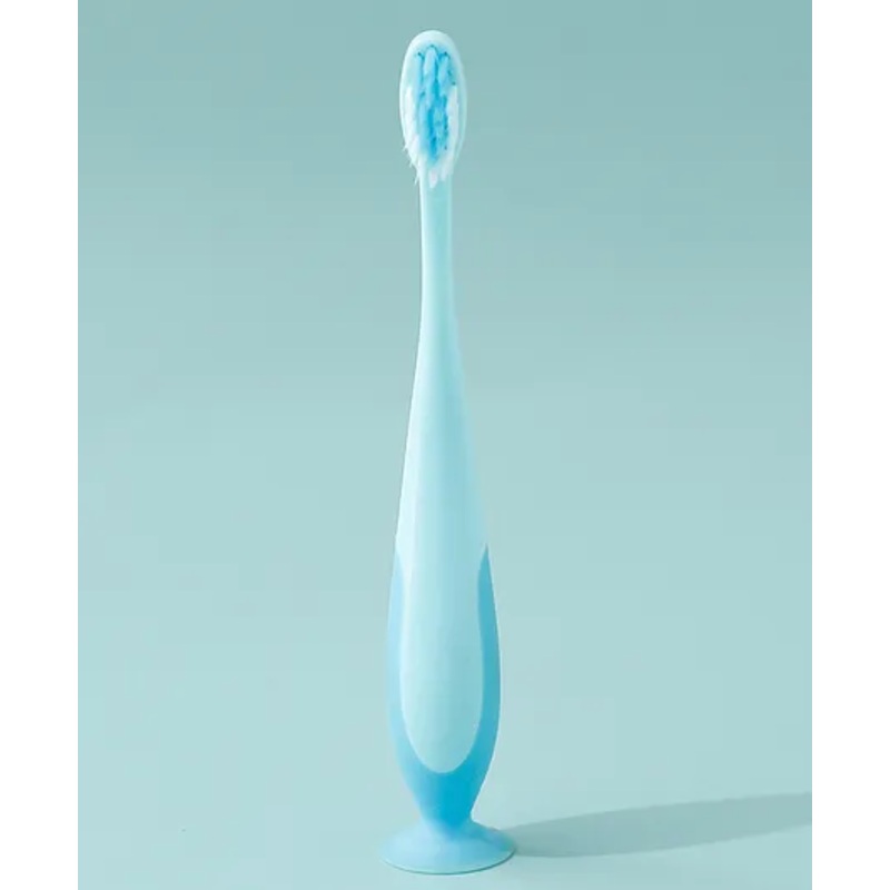 Manual Toothbrush with Suction Base - Blue