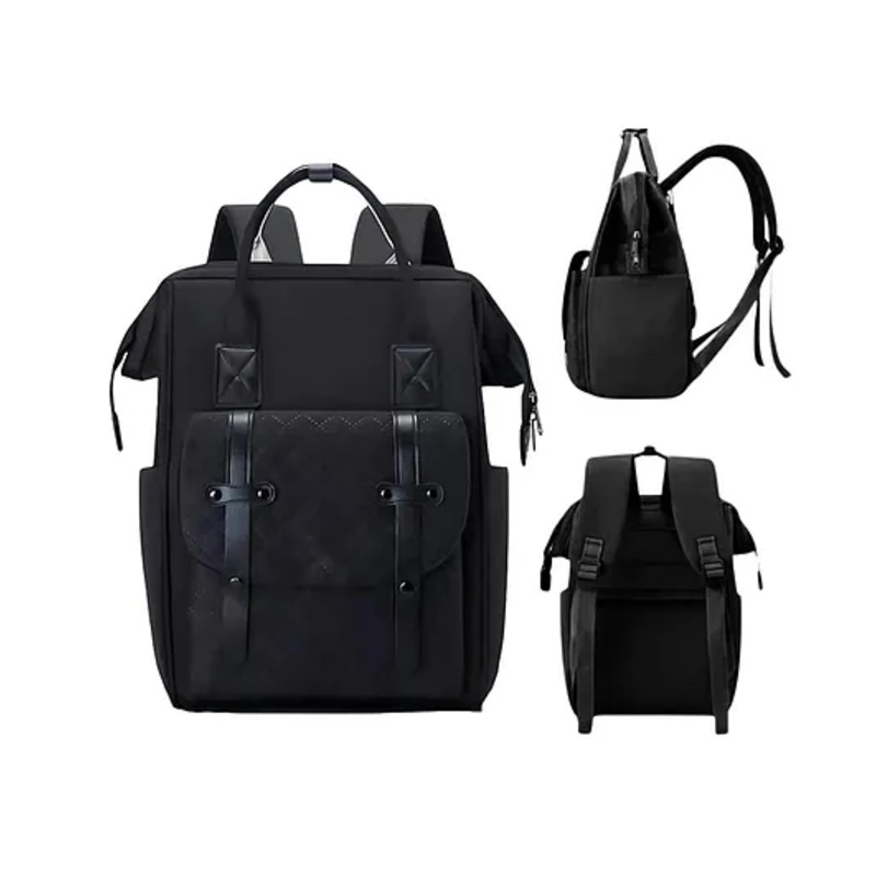 OBABY Baby Diaper Bag Spacious Multi-pocket Diaper Backpack - Black