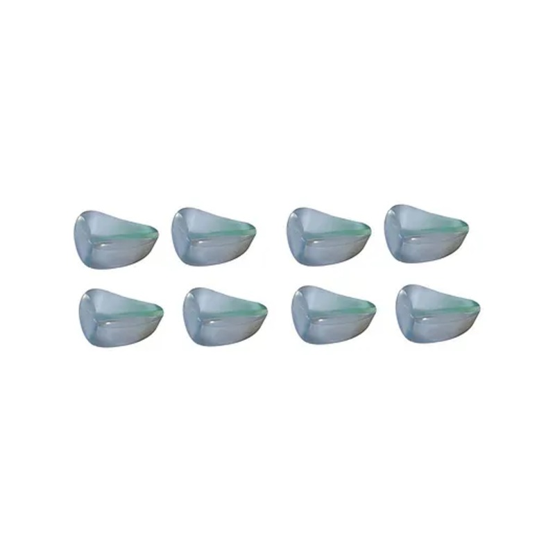 Safe-O-Kid High Quality Tear Drop Corner Caps Transparent - Pack of 8