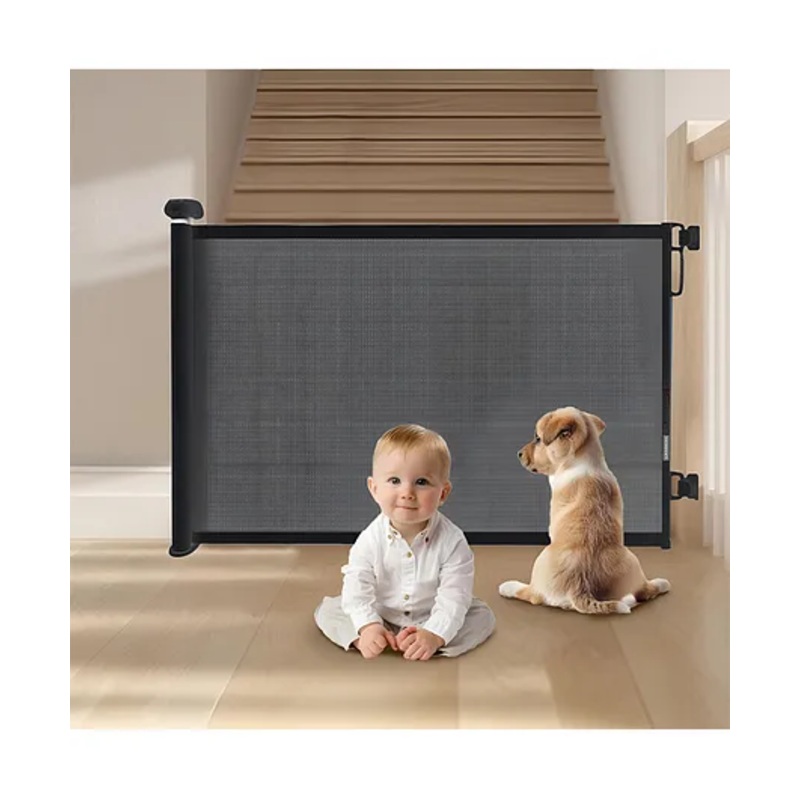 SYGA Retractable Baby Safety Gate - Black