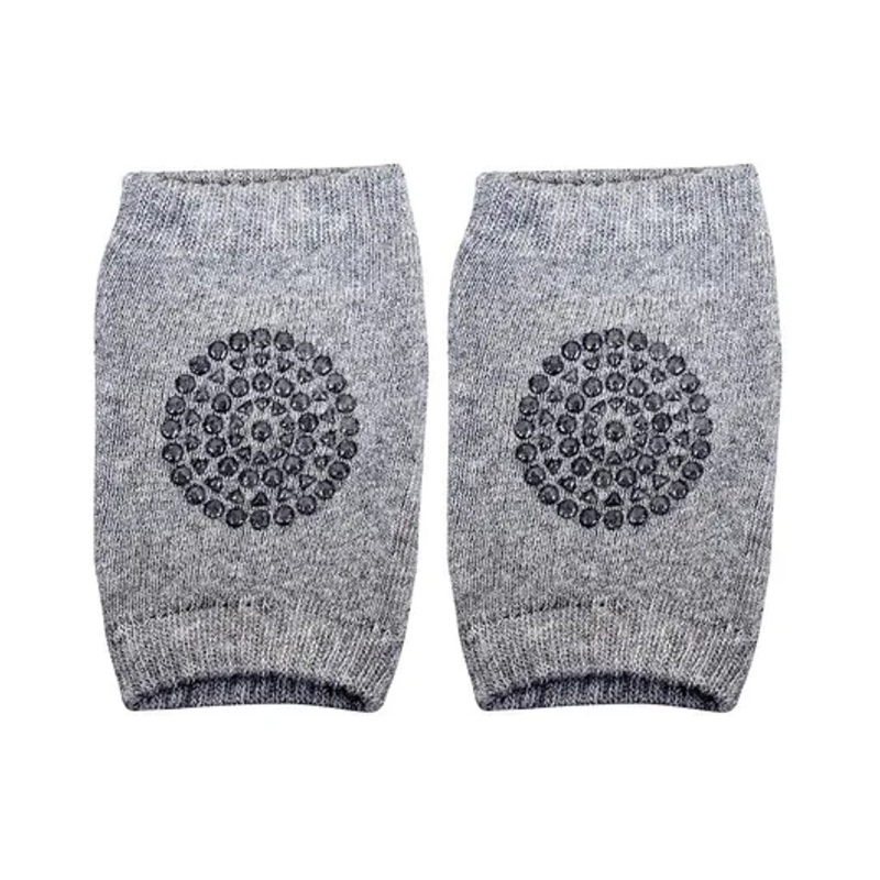 The Little Lookers Anti Slip Padded Baby Knee Pad - Grey