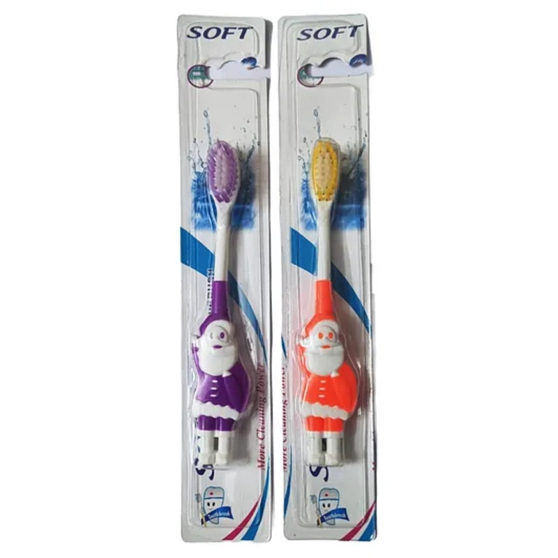 Yunicorn Max Santa Kids Toothbrush Pack of 2 (Colour may vary)