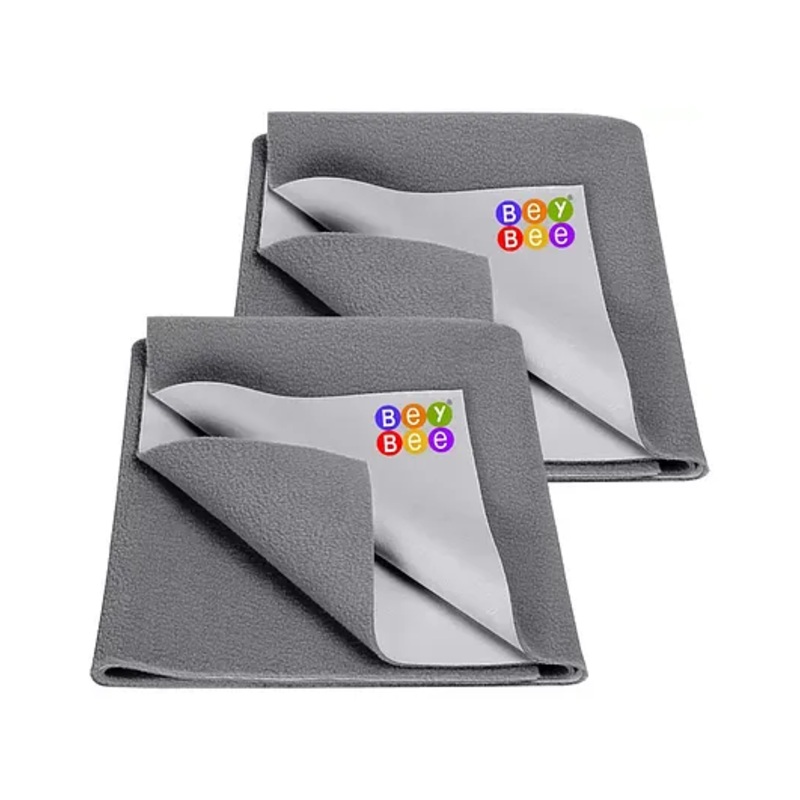 BeyBee Cotton Baby Bed Protecting Mat Large - Grey
