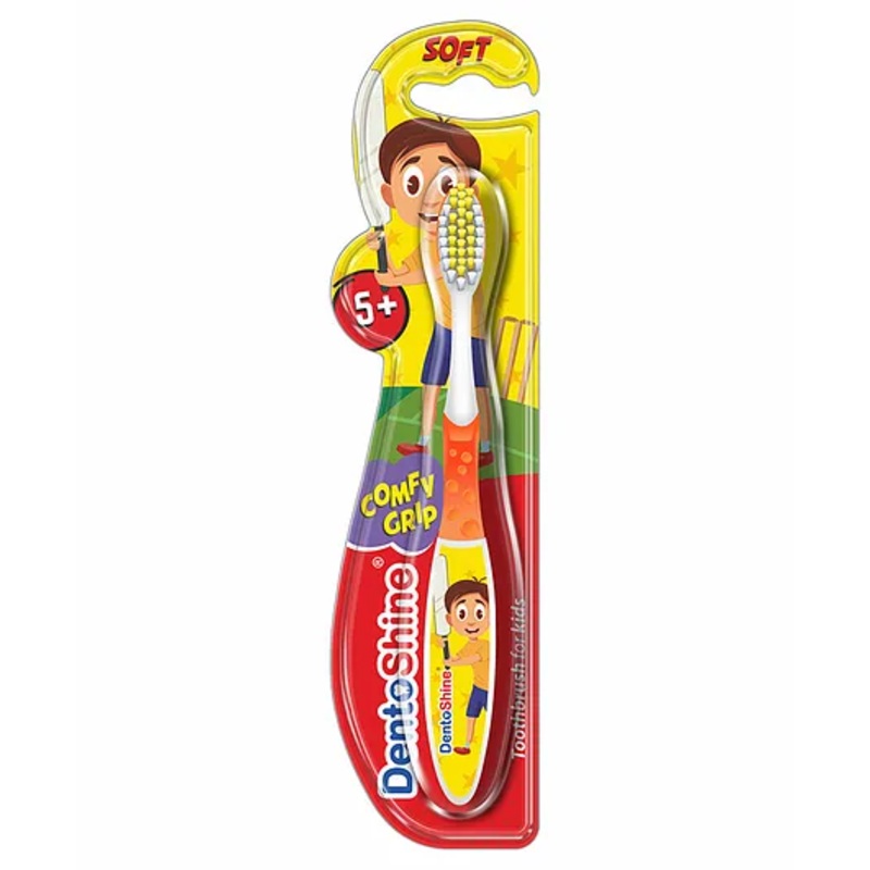 DentoShine Comfy Grip Toothbrush - Orange