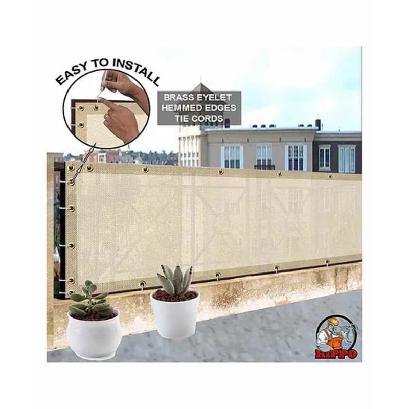 Hippo Balcony Net - Ivory