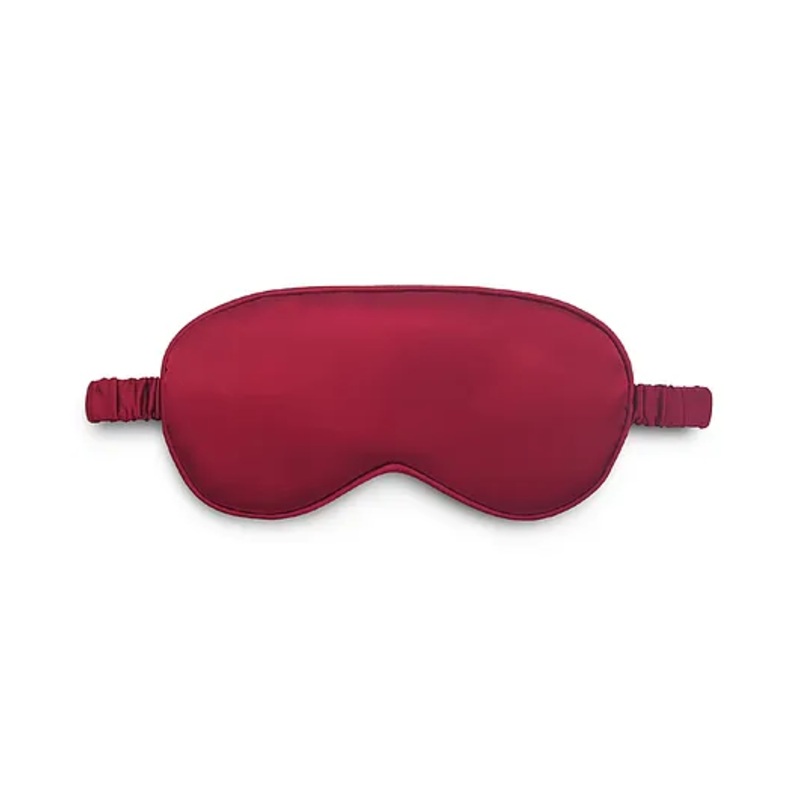 Jenna Silk Plain Sleeping Eye Mask - Maroon