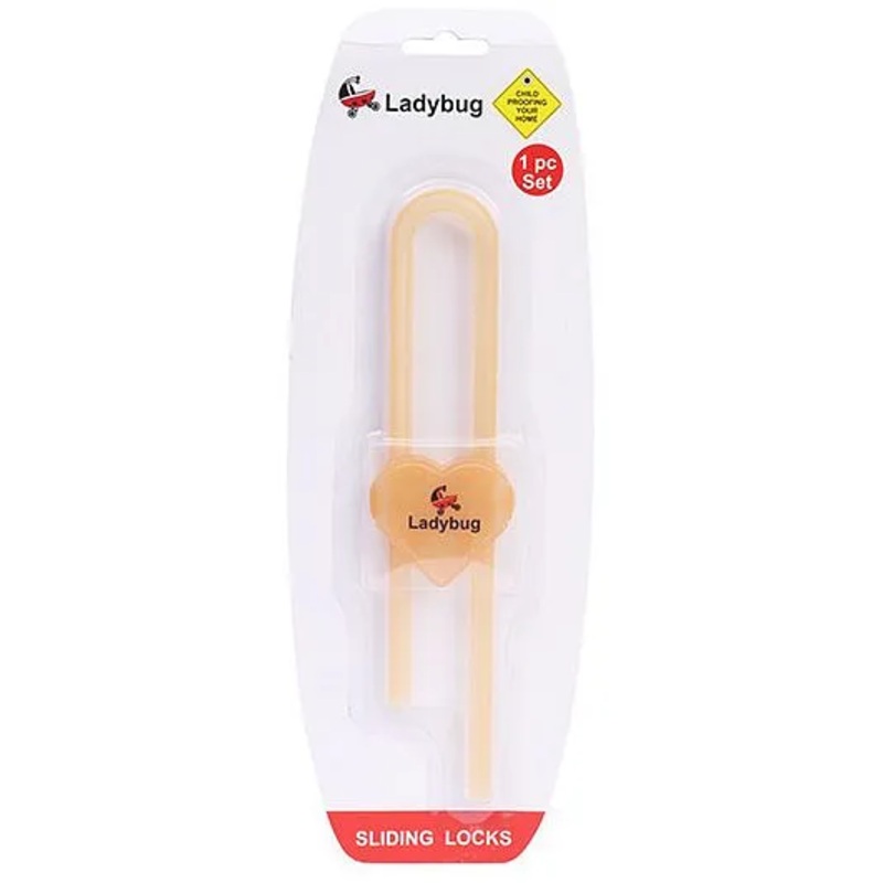 Ladybug Sliding Lock - Peach