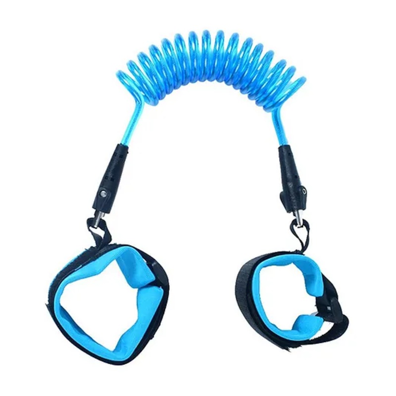 NeonateCare Anti Lost Safety Velcro Wrist Bracelet With Extra Long Harness - Blue