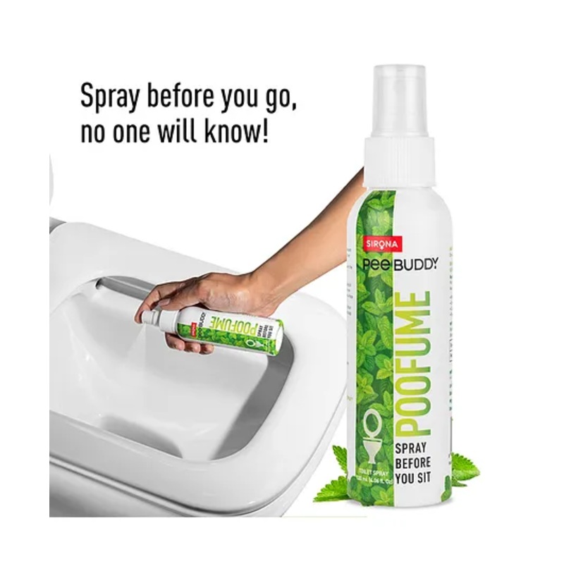 PeeBuddy PooFume Toilet Seat Sanitizer Spray Before You Sit - 120 ml