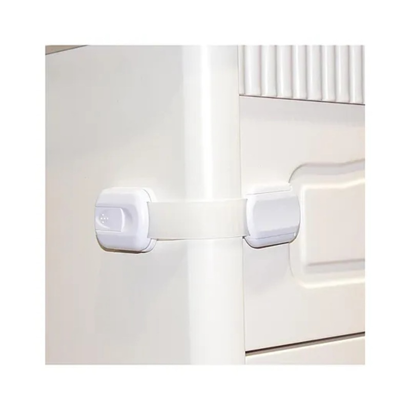 Safe-O-Kid Adjustable Medium Multi-Purpose Child Safety Lock  White, Pack of 10