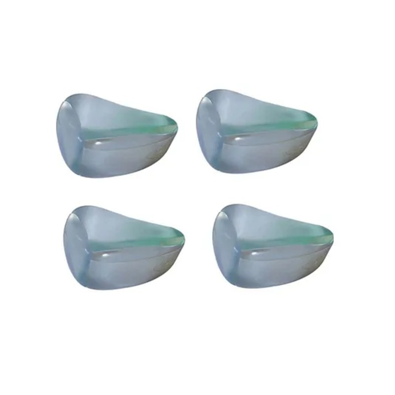 Safe-O-Kid High Quality Tear Drop Corner Caps Transparent - Pack of 4