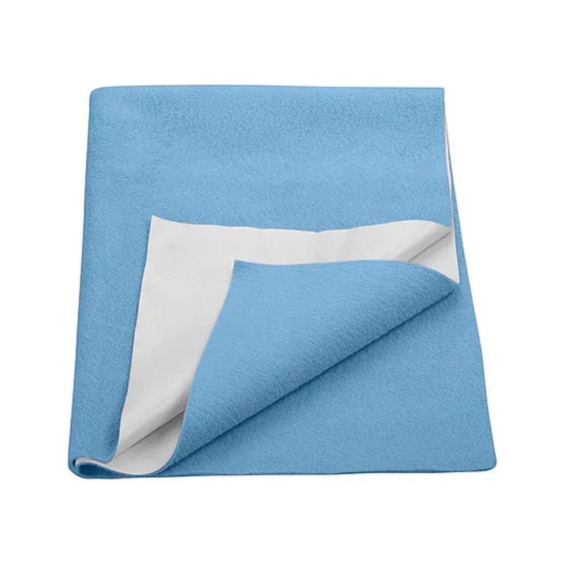 Trance Home Linen Supersoft Baby Dry Sheet & Bed Protector Sheet for Kids- Large, Sky Blue