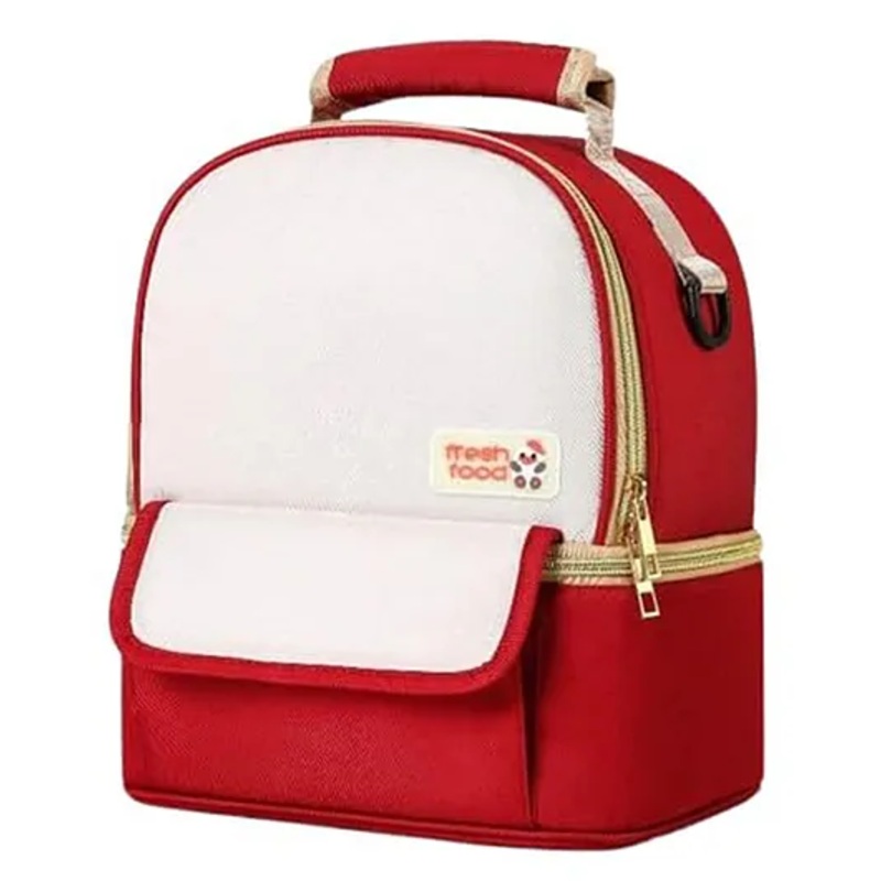 Winnies Waterproof Diaper Backpack For Mothers Travel, Multi Function Nappy Bags - Red