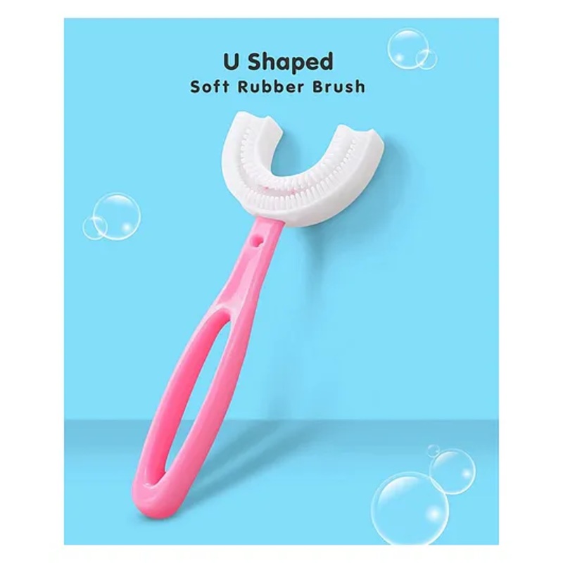 Baby Miniature U - Shape Toothbrush - pink