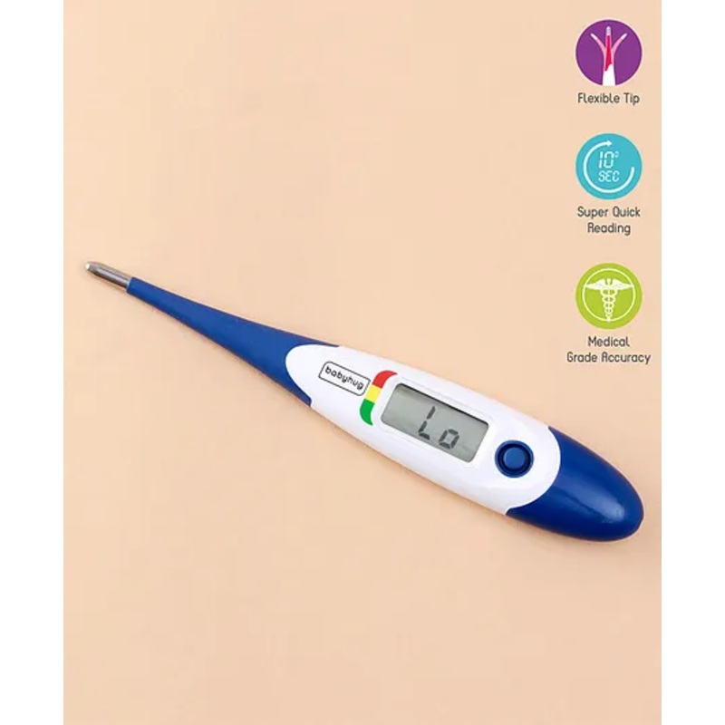 Babyhug Flexi Digital Thermometer - Blue
