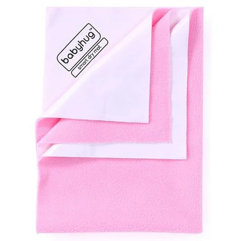 Babyhug Smart Dry Bed Protector Sheet Small - Pink