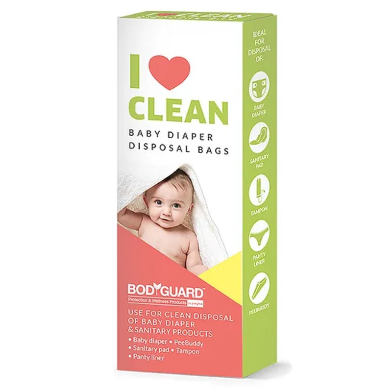 BodyGuard I Love Clean Baby Diaper Disposal Bags - 15 Bags