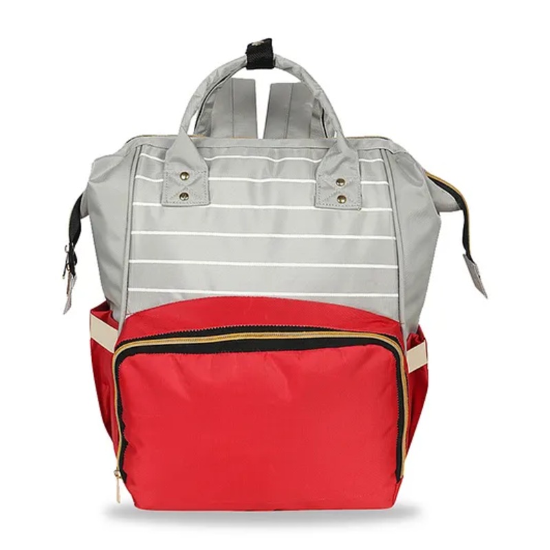 Chinmay Kids Baby Diaper Backpack for New Born - Red & Grey