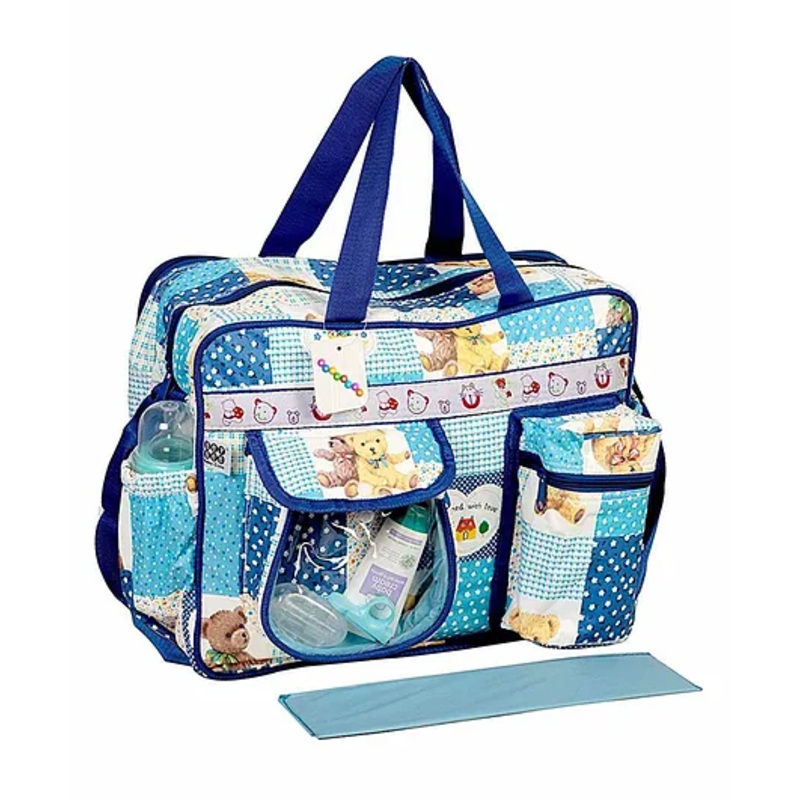 FANTASY INDIA Baby Diaper Nappy Changing Bag Mama's Diaper Bag One Size - Blue