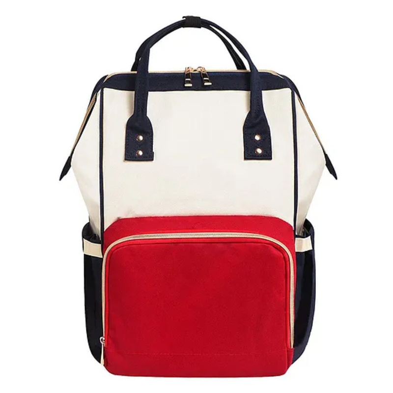 House of Quirk Diaper Bag Maternity Backpack -   Blue & White