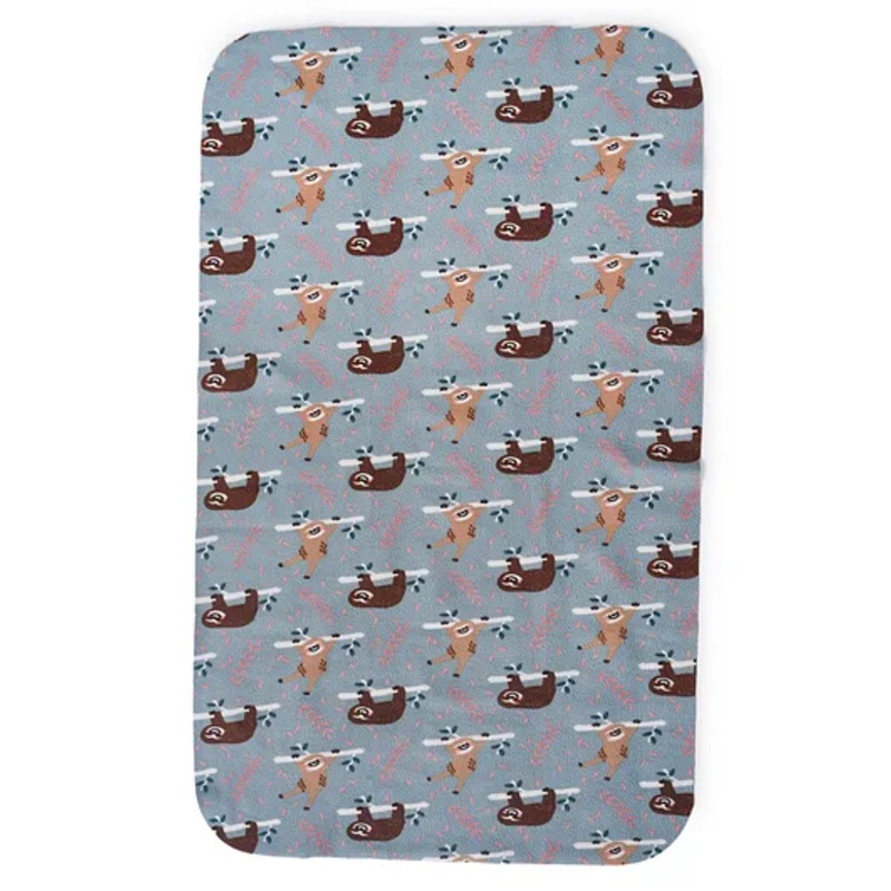 Mi Arcus Printed Water-Resistant Mattress Protector with TPU Lamination, 0-24 Months, Blue, 100x60 cm