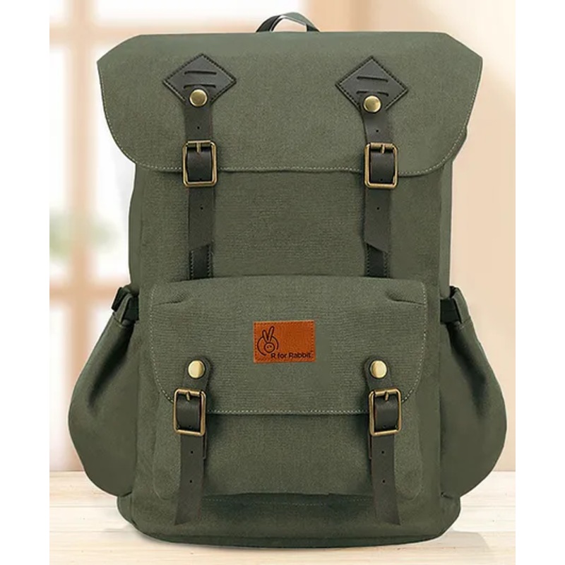 R for Rabbit Caramello Sportz Diaper Bags for Mother, Multipurpose & Large Capacity Stylish Maternity Diaper Backpack for Mom (Military Green)