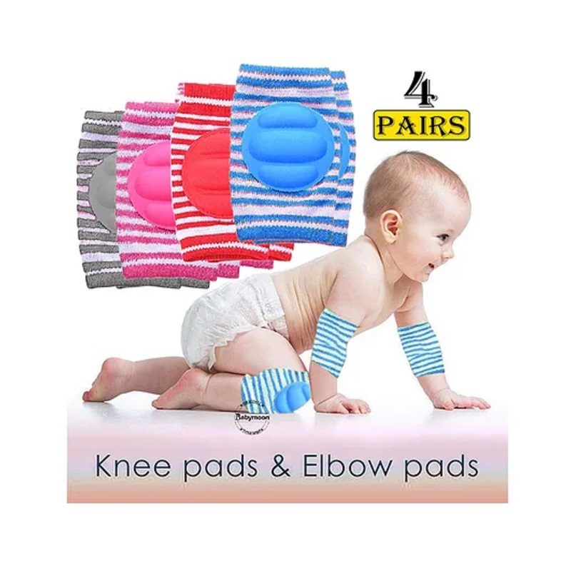Babymoon Padded Kids Knee Elbow Protection Pads - Set of 4
