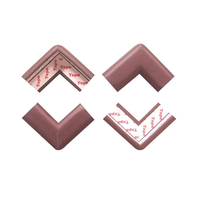 BabySafeHouse 4 Piece Furniture & Table Corner Edge Guards - Brown