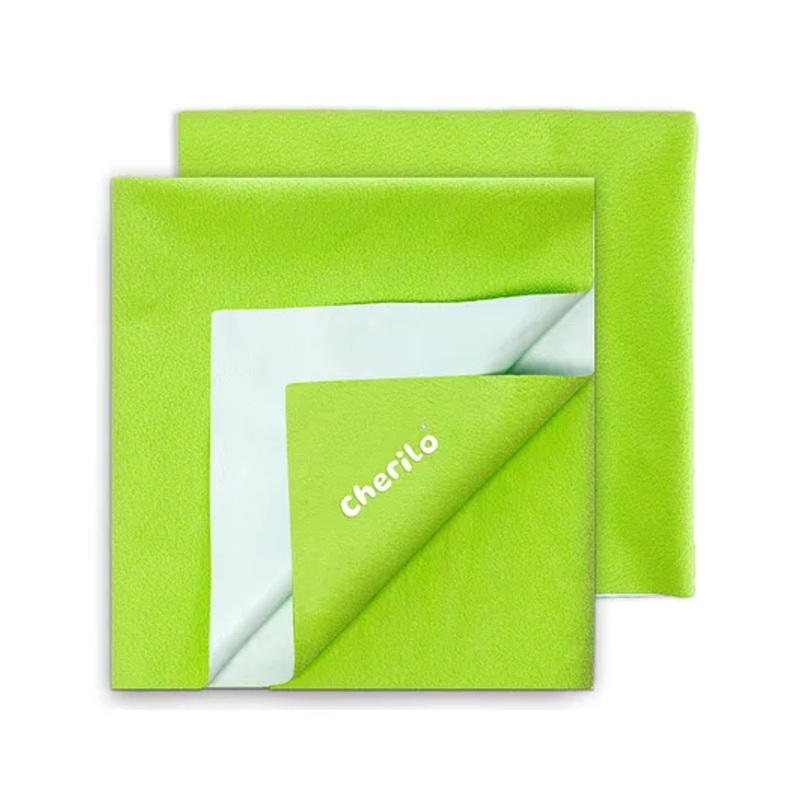 Cherilo Quick Dry Baby Bed Protector Small Pack of 2 - Pista Green