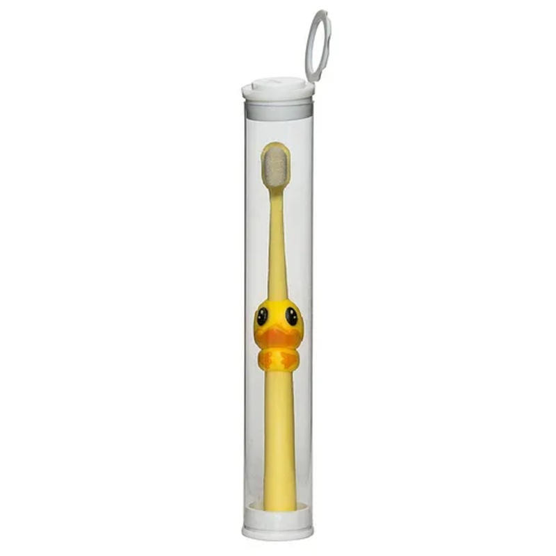 Chick Nano Bristles Toothbrush with Storage Case - Yellow