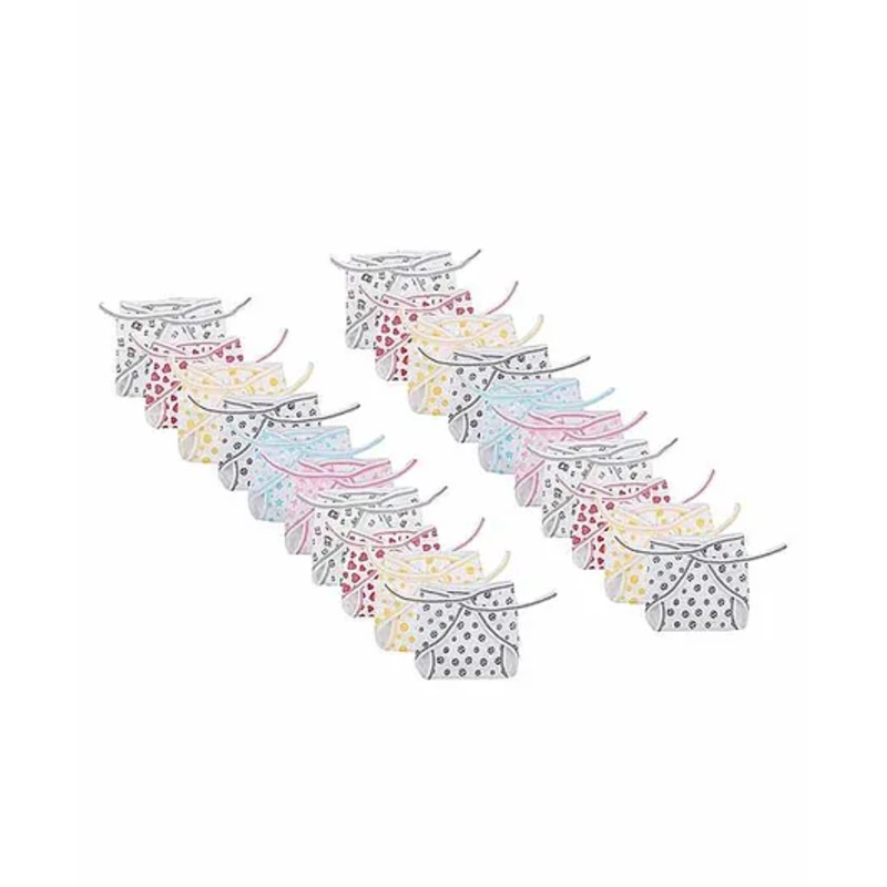 Chirsh Hoseiry Cotton Cloth Nappies Pack of 20 - Multicolour