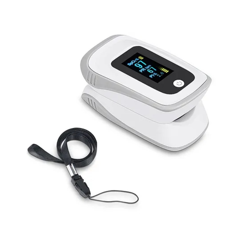 Dr. OdinxPulse Oximeter Fingertip With Perfusion Index & LED Display - White