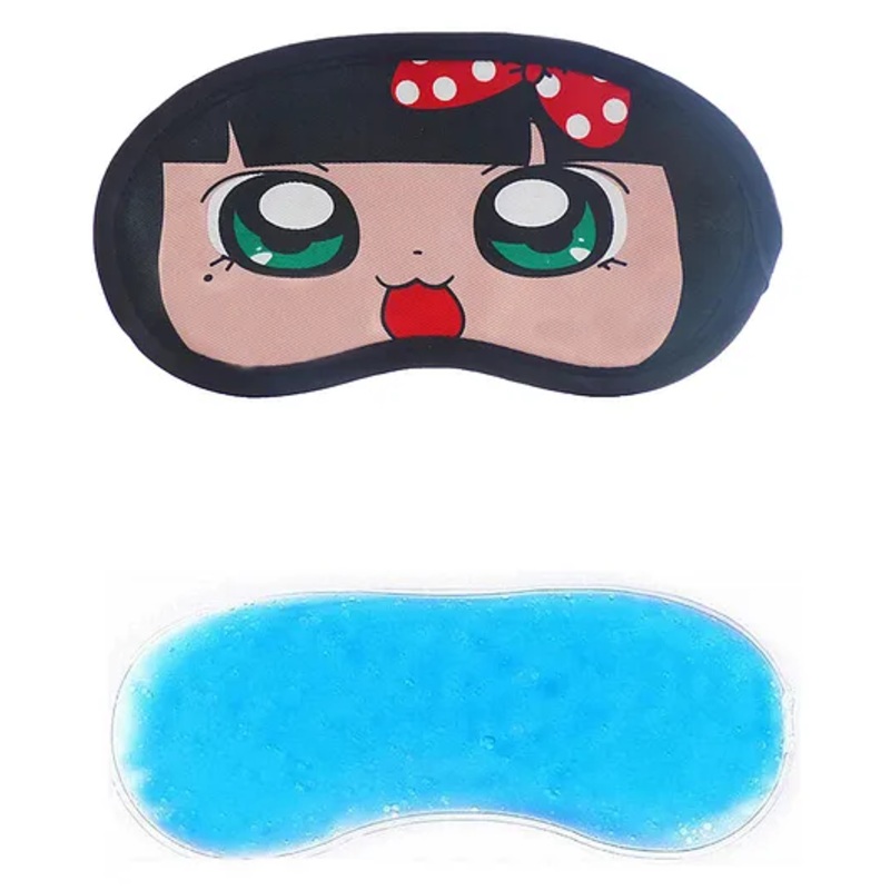 Jenna Polka Dot Printed Sleeping Eye Mask With Cooling Gel
