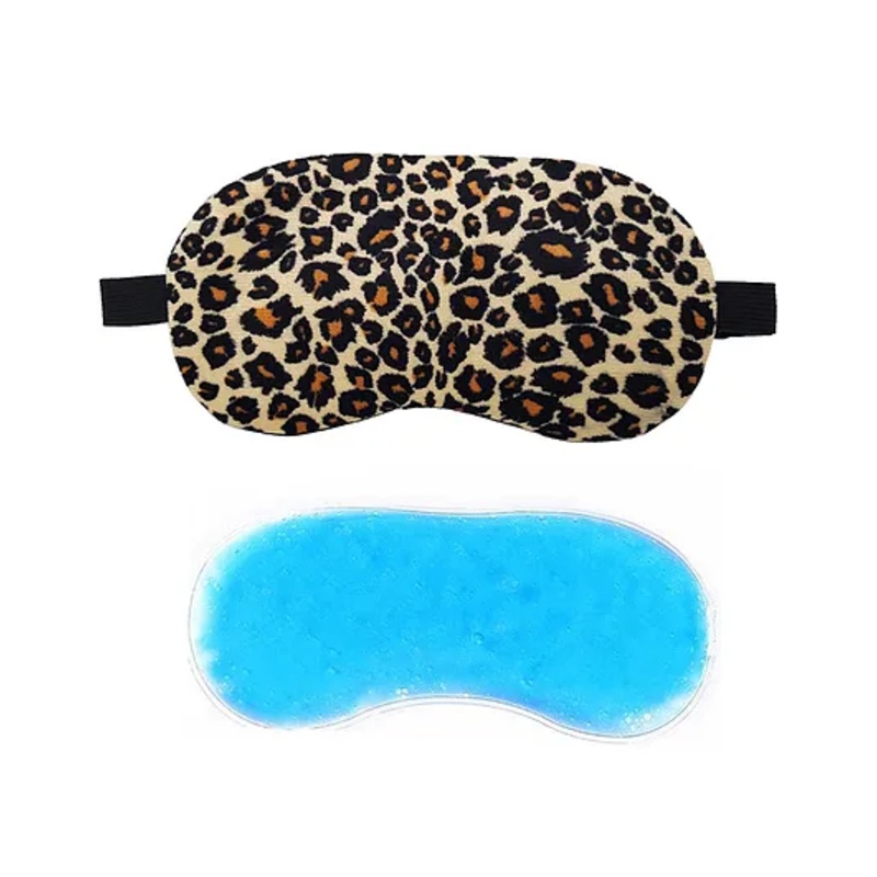 Jenna Sleeping Eye Mask With cooling Gel Leopard Dot Print - Multicolor