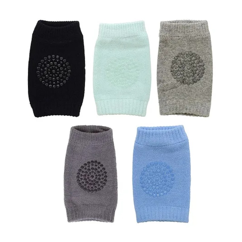 Kritiu Anti Slip Padded Baby Knee Pad Pack of 5 - Multicolor