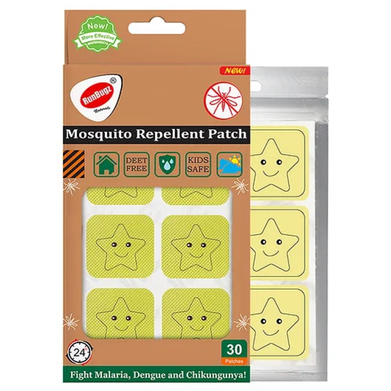 Runbugz Mosquito Repellent Patches - Printed (30) - Star