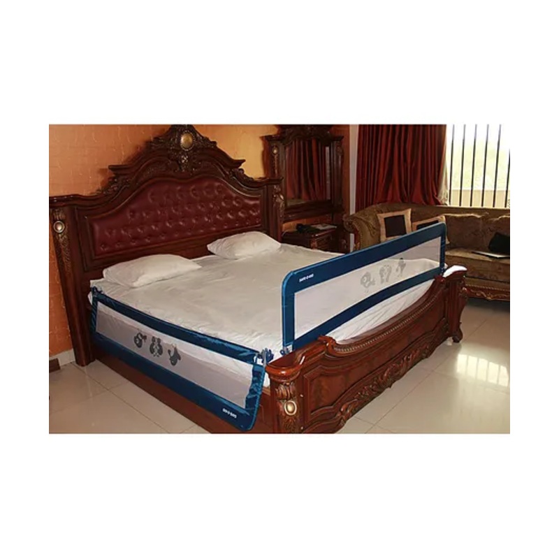 SAFE-O-KID Fully Foldable Bed Rail Guard 6 Ft Pack of 2 - Blue
